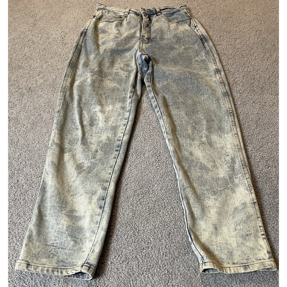 Vtg Jordache Mom Jeans Women's 14 Blue Acid Washed High Rise Hip Hop Rugged
